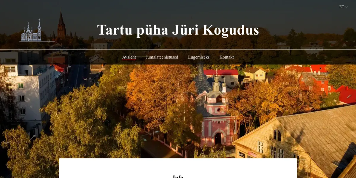 Tartu püha Jüri Kogudus veebileht