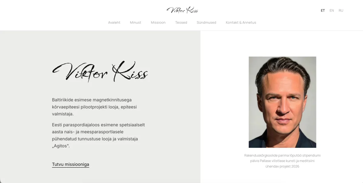 Viktor Kiss veebileht